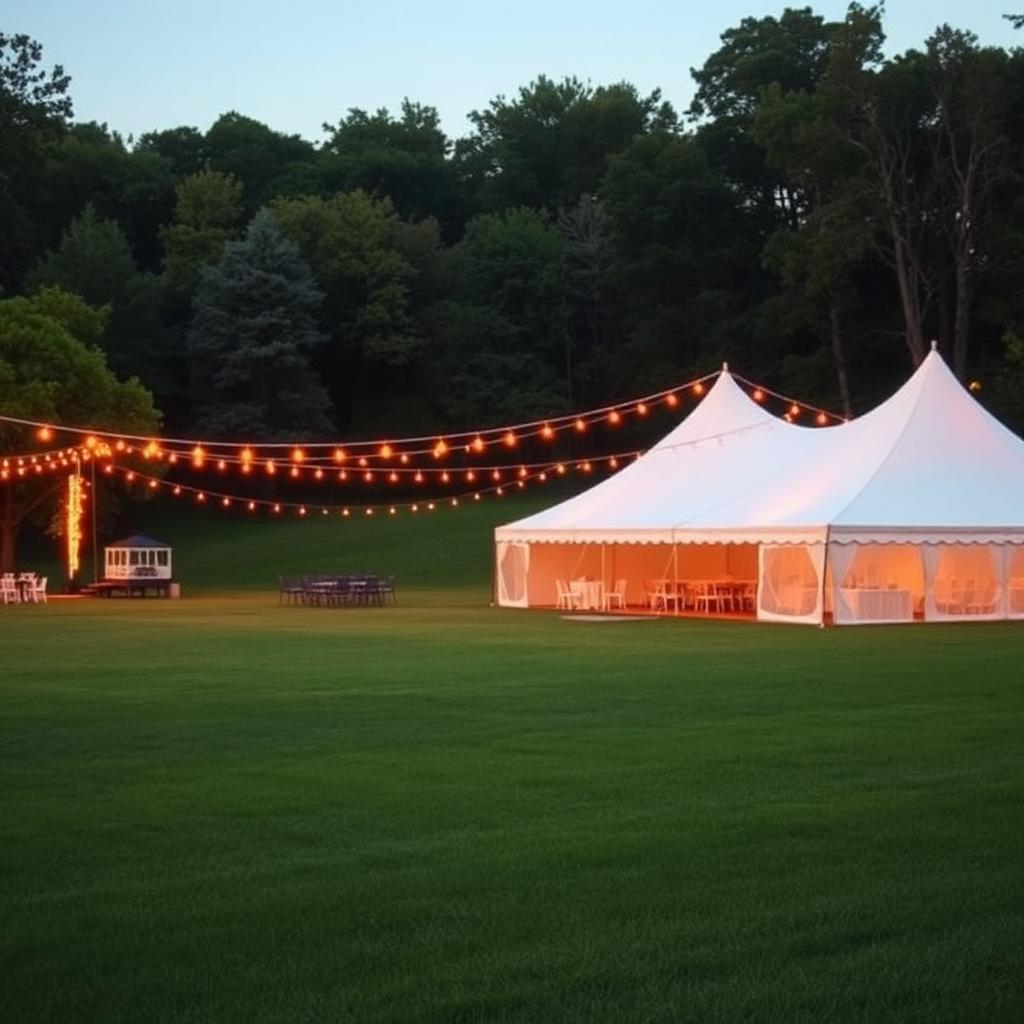 open land and outdoor venue at La Terre' Patieaux